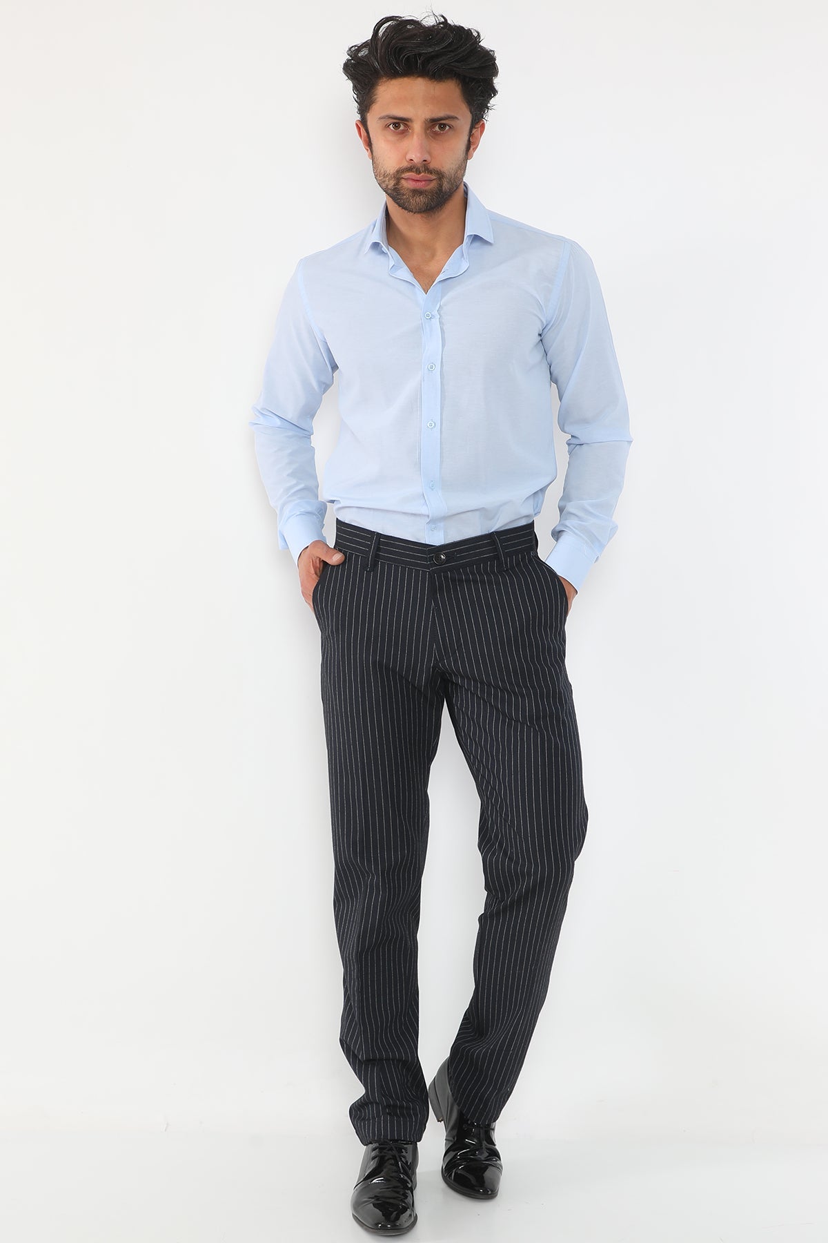 Daniel Voi Mavi Erkek Pamuklu Gömlek