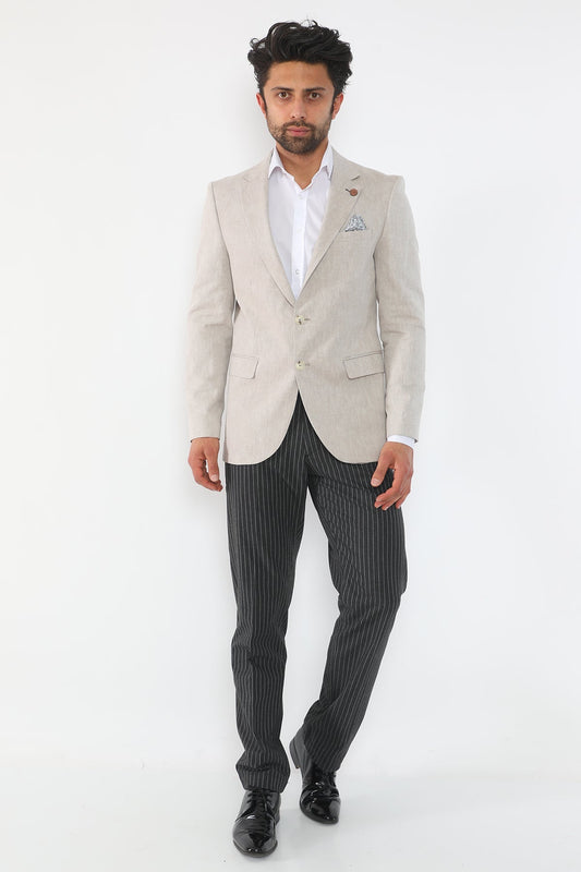 Daniel Voi Açık Bej Pamuklu Ceket