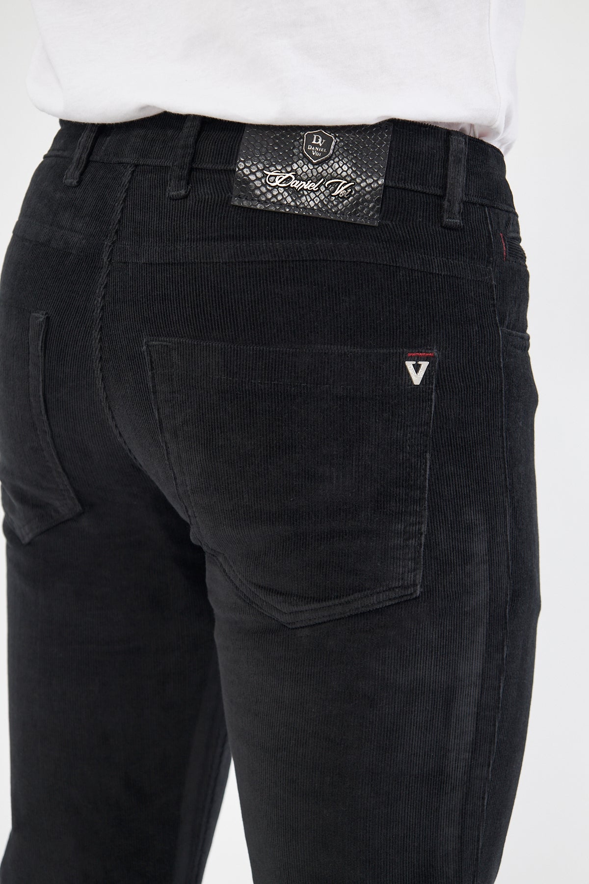 Kadife 5 Cep Regular Fit Haki Erkek Pantolon