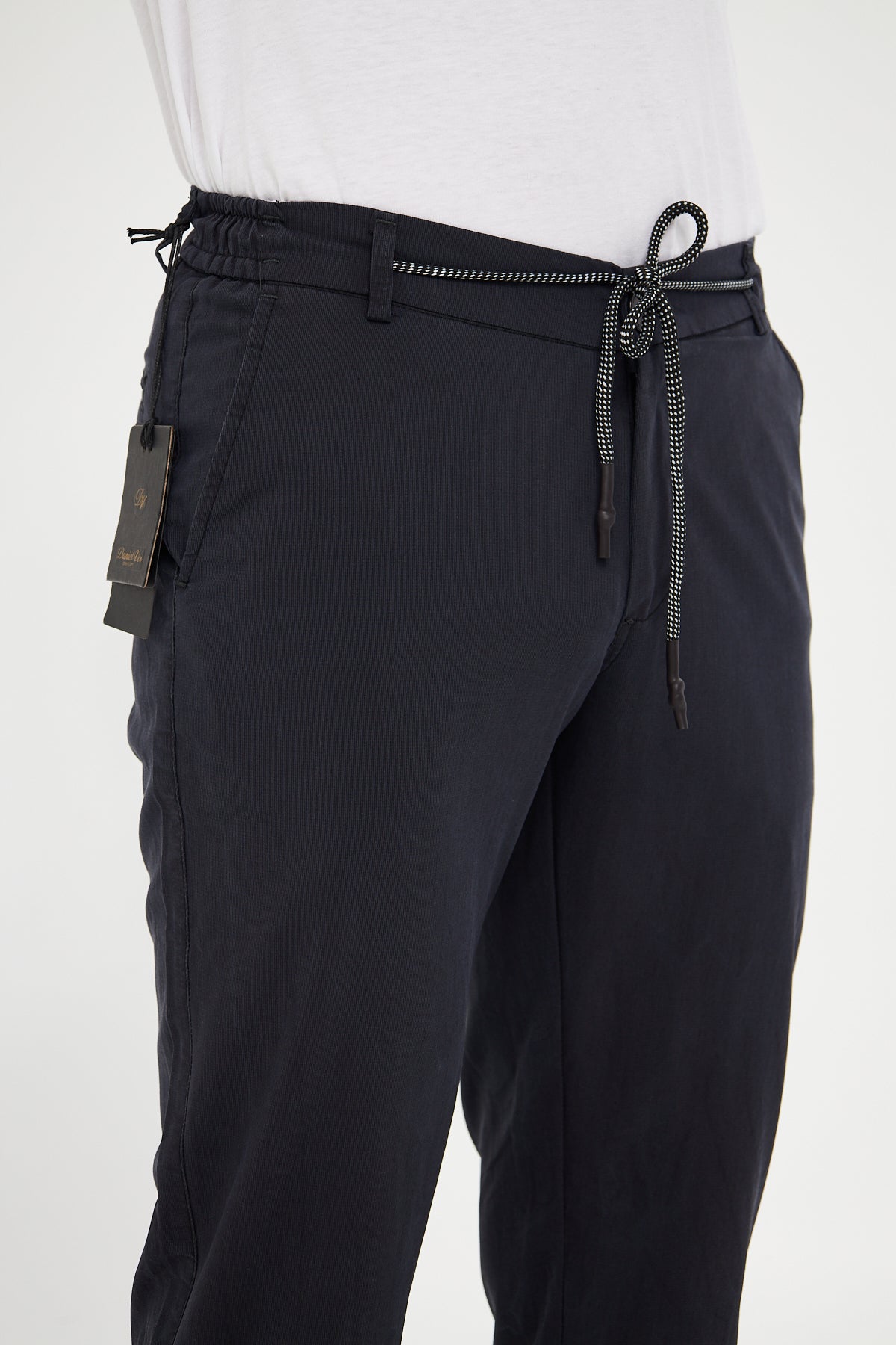 Yazlık Beli Lastikli Siyah Pantolon