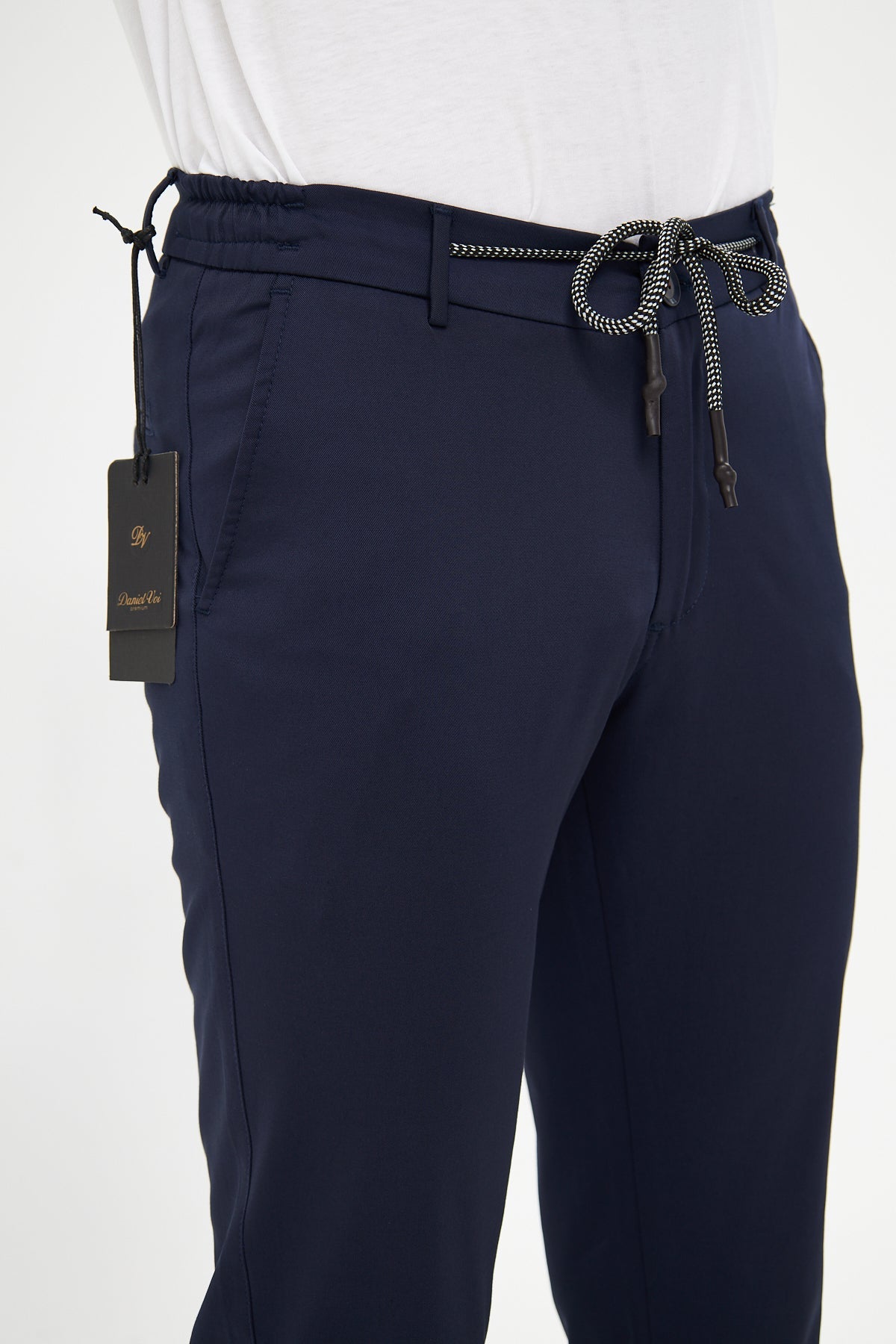 Yazlık Beli Lastikli Koyu Lacivert Pantolon