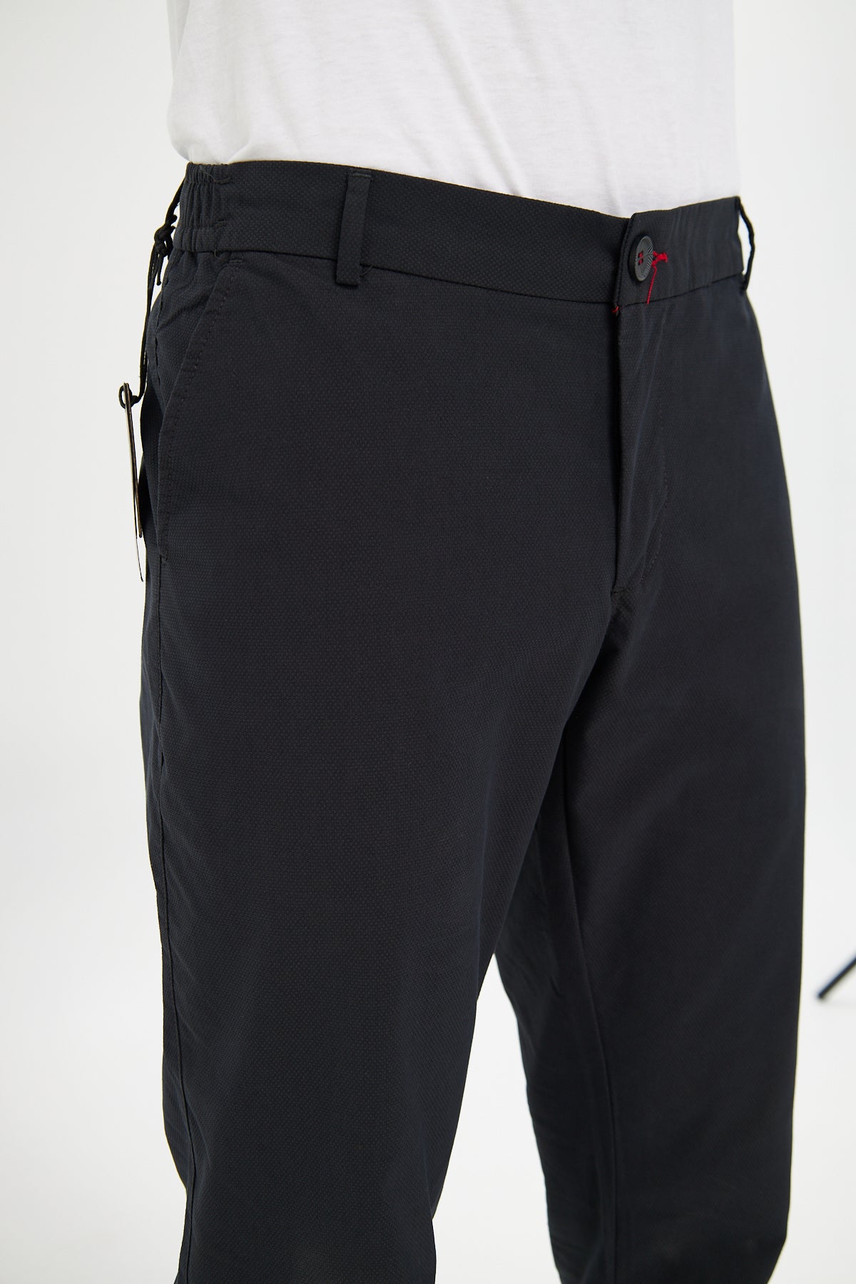 Rahat Esnek Bel Siyah Yaz Pantolon