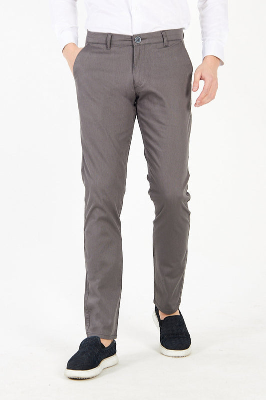 Chino Antrasit Slim Fit Pamuklu Pantolon